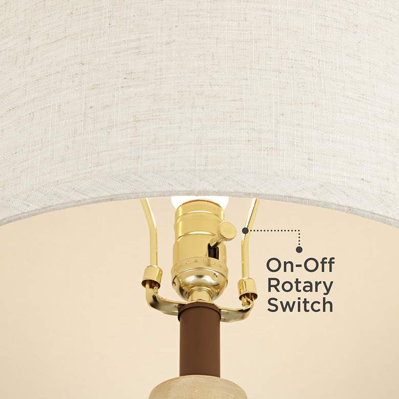 Image 4 360 Lighting Nove 29" High Grooved Lines Modern Table Lamp more views