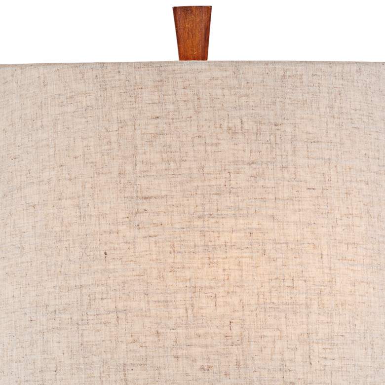 Image 3 360 Lighting Omar 28 3/4" Faux Wood Modern Hourglass Lamps Set of 2 more views