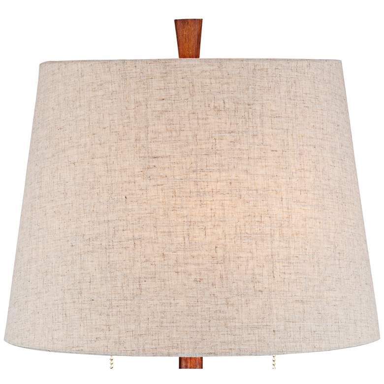 Image 4 360 Lighting Omar 28 3/4" Faux Wood Modern Hourglass Lamps Set of 2 more views