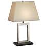 360 Lighting Open Window 22 3/4" High Brushed Nickel Modern Table Lamp in scene