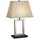 360 Lighting Open Window 22 3/4" High Brushed Nickel Modern Table Lamp