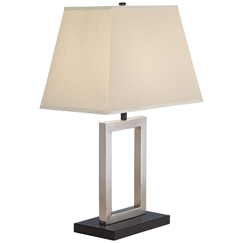 Image 4 360 Lighting Open Window 22 3/4" High Brushed Nickel Modern Table Lamp more views
