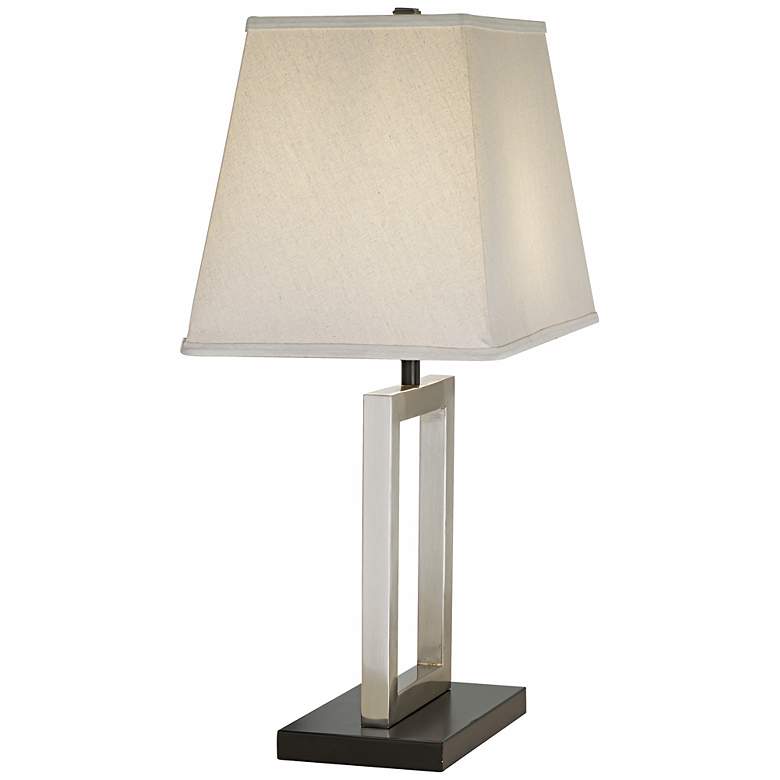 Image 5 360 Lighting Open Window 22 3/4" High Brushed Nickel Modern Table Lamp more views
