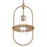 3_360 Lighting Optimus 12" Wide Warm Brass Oval Mini Pendant more views