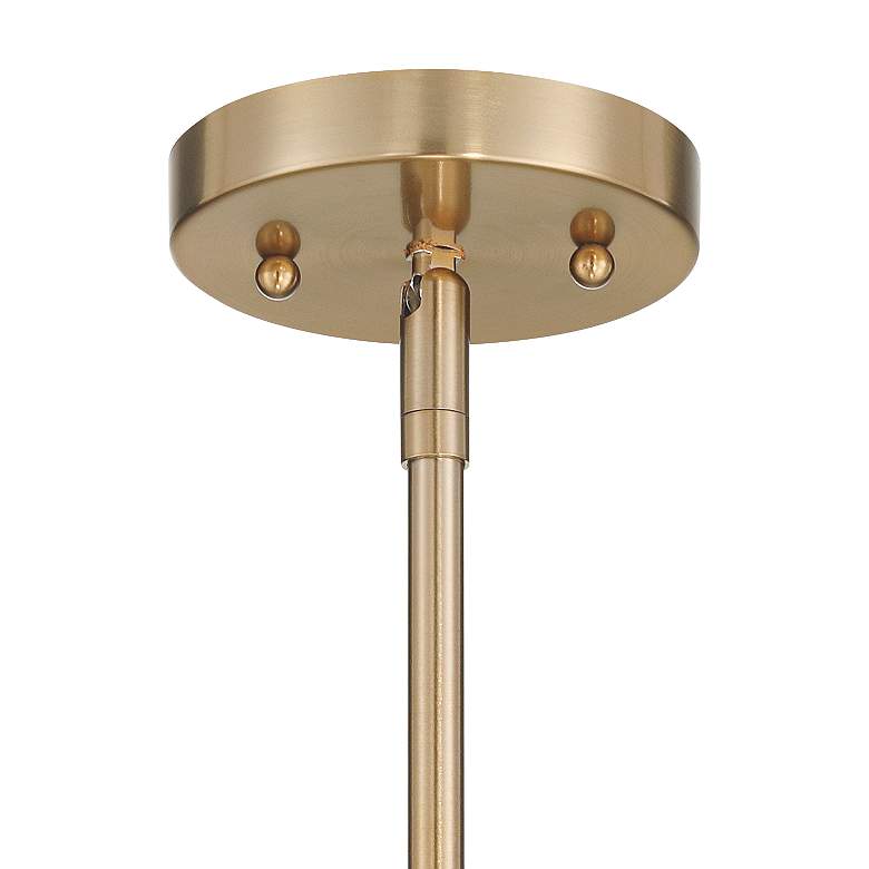 Image 5 360 Lighting Optimus 12" Wide Warm Brass Oval Mini Pendant more views