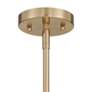 5_360 Lighting Optimus 12" Wide Warm Brass Oval Mini Pendant more views