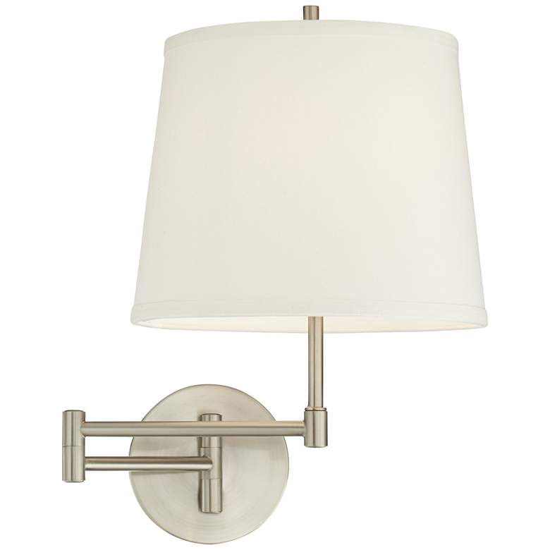 Image 7 360 Lighting Oray Brushed Nickel Swing Arm Plug-In Wall Lamps Set of 2 more views