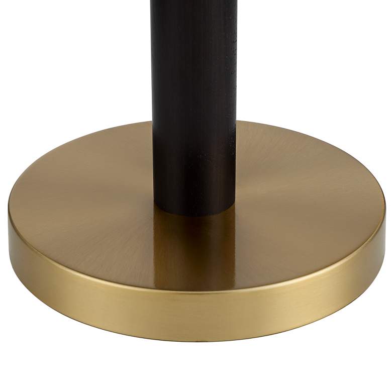 Image 5 360 Lighting Orbital 19 1/2" Wood and Gold Modern Dome Pull Chain Lamp more views