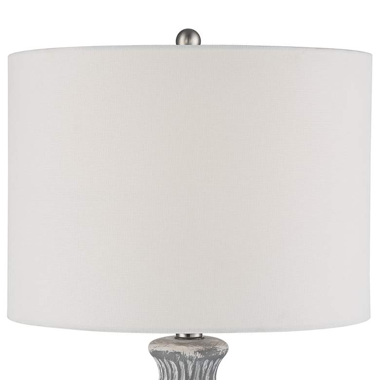 Image 4 360 Lighting Patrick 26 1/4 inch Gray Whitewash Modern Ceramic Table Lamp more views