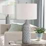 1_360 Lighting Patrick 26 1/4" Whitewash Ceramic Table Lamps Set of 2