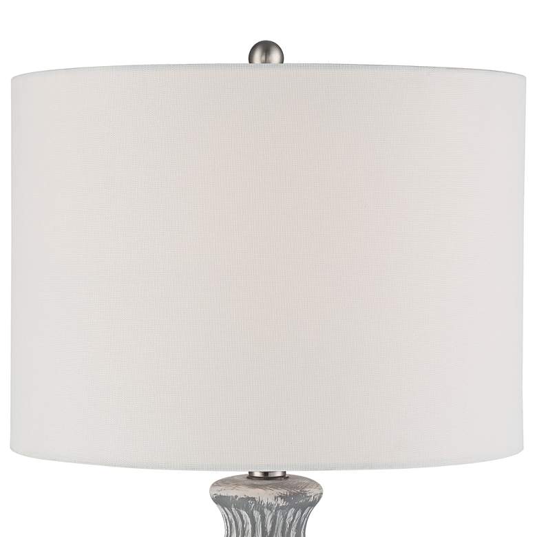 Image 4 360 Lighting Patrick 26 1/4" Whitewash Ceramic Table Lamps Set of 2 more views