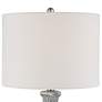 360 Lighting Patrick Gray and White-Washed Ceramic Table Lamp with Dimmer