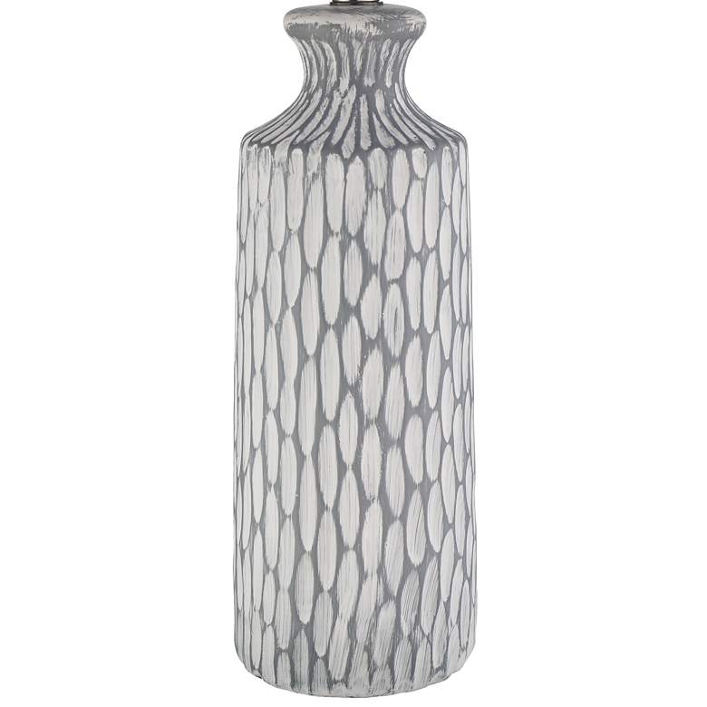 Image 6 360 Lighting Patrick Gray and Whitewash Ceramic Table Lamps Set of 2 more views