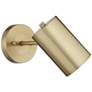 6_360 Lighting Patt 7" High Brass Modern Wall Sconce more views