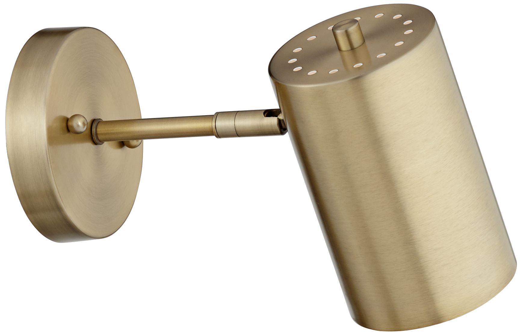 360 Lighting Patt 7" High Brass Modern Wall Sconce