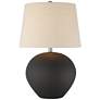 360 Lighting Paulo 24 1/2" High Matte Black Ceramic Pot Table Lamp
