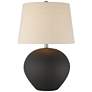 3_360 Lighting Paulo 24 1/2" High Matte Black Ceramic Pot Table Lamp