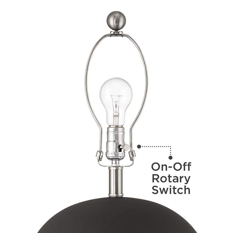 Image 6 360 Lighting Paulo 24 1/2" High Matte Black Ceramic Pot Table Lamp more views