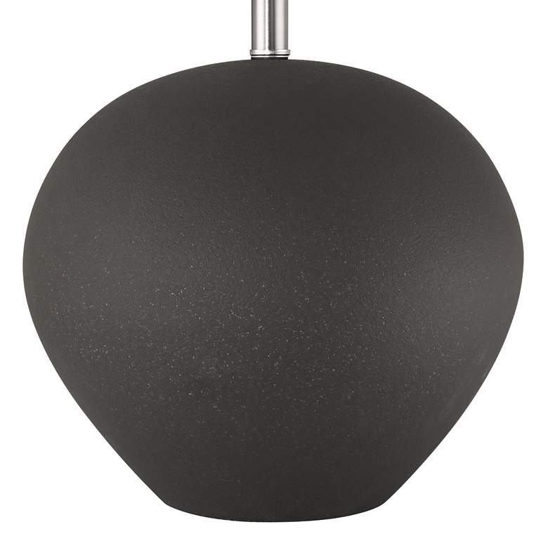 Image 7 360 Lighting Paulo 24 1/2" High Matte Black Ceramic Pot Table Lamp more views