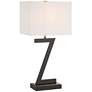 2_360 Lighting Pellana 26" Z-Base Table Lamp with USBs and Power Outlet