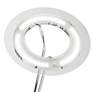 360 Lighting Perseus Chrome LED Torchiere Floor Lamp with Reading Light in scene