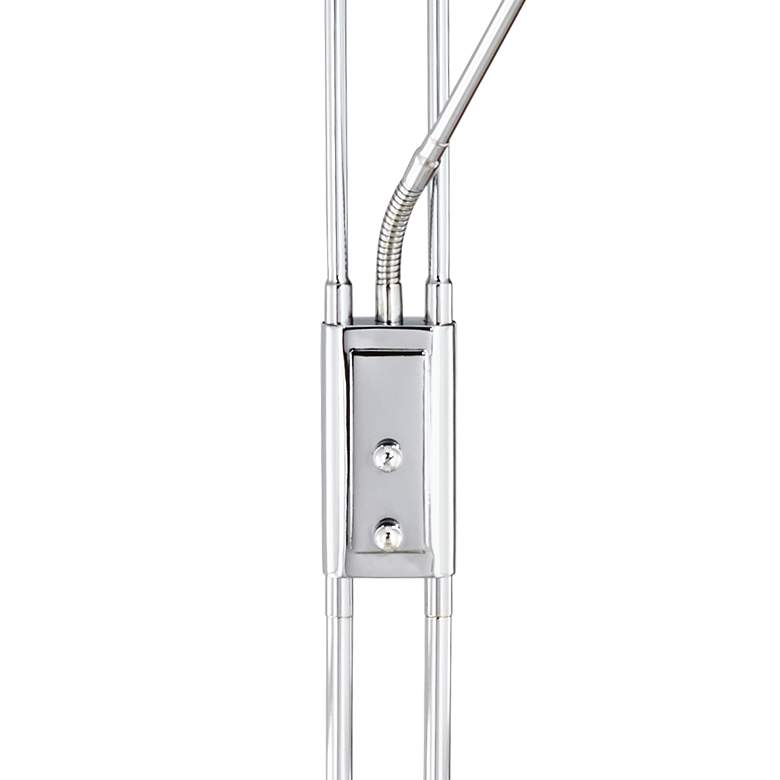 Image 6 360 Lighting Perseus Chrome LED Torchiere Floor Lamp with Reading Light more views