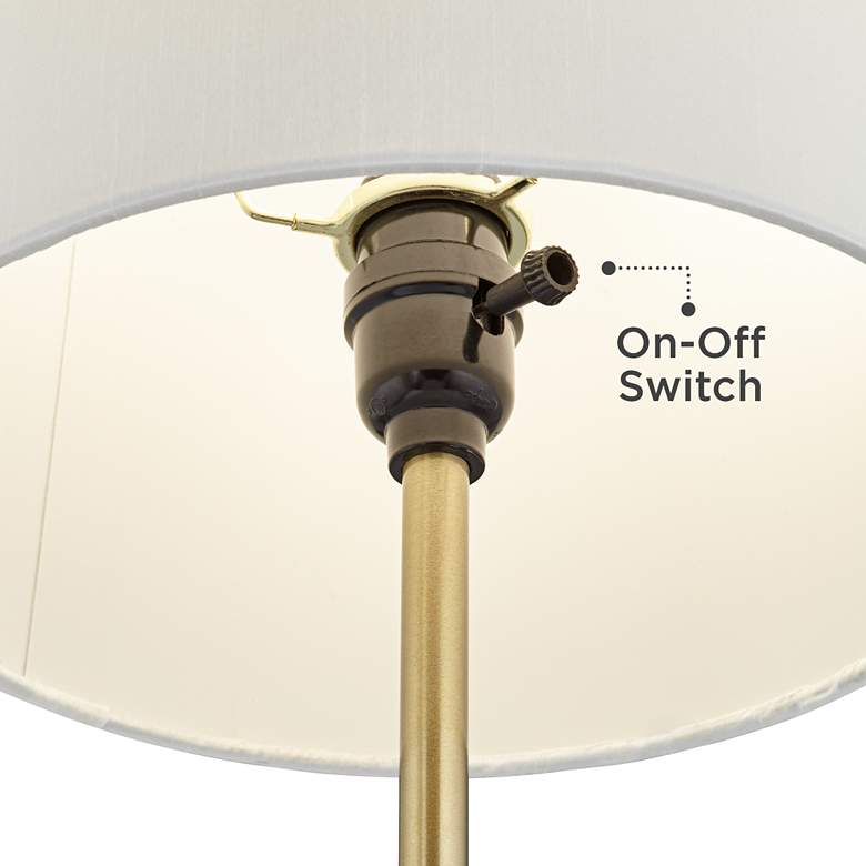 Image 4 360 Lighting Phoebe 28 1/2" Luxe Gold and Marble Buffet Lamps Set of 2 more views