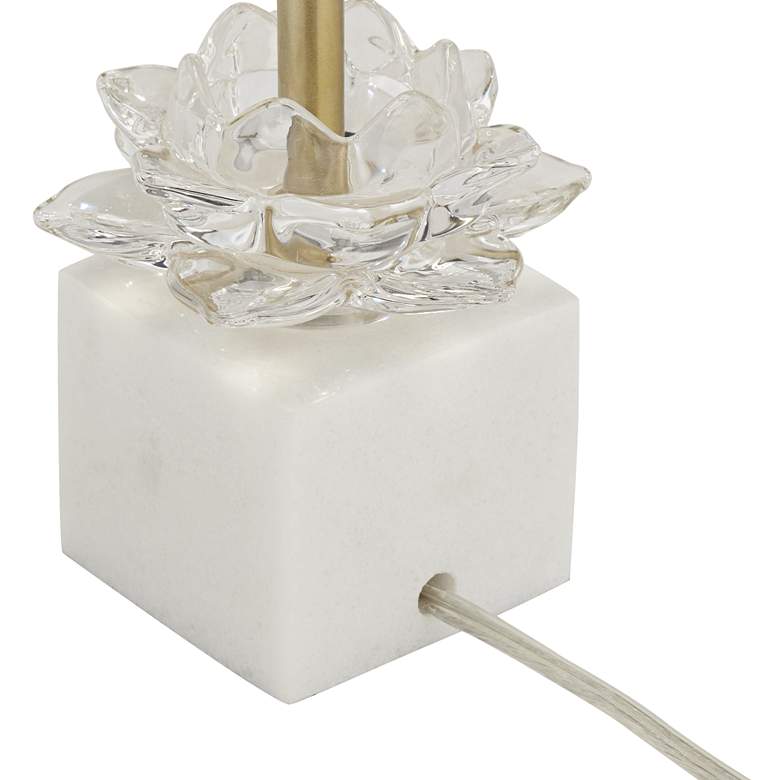 Image 7 360 Lighting Phoebe 28 1/2" Luxe Gold and Marble Buffet Lamps Set of 2 more views