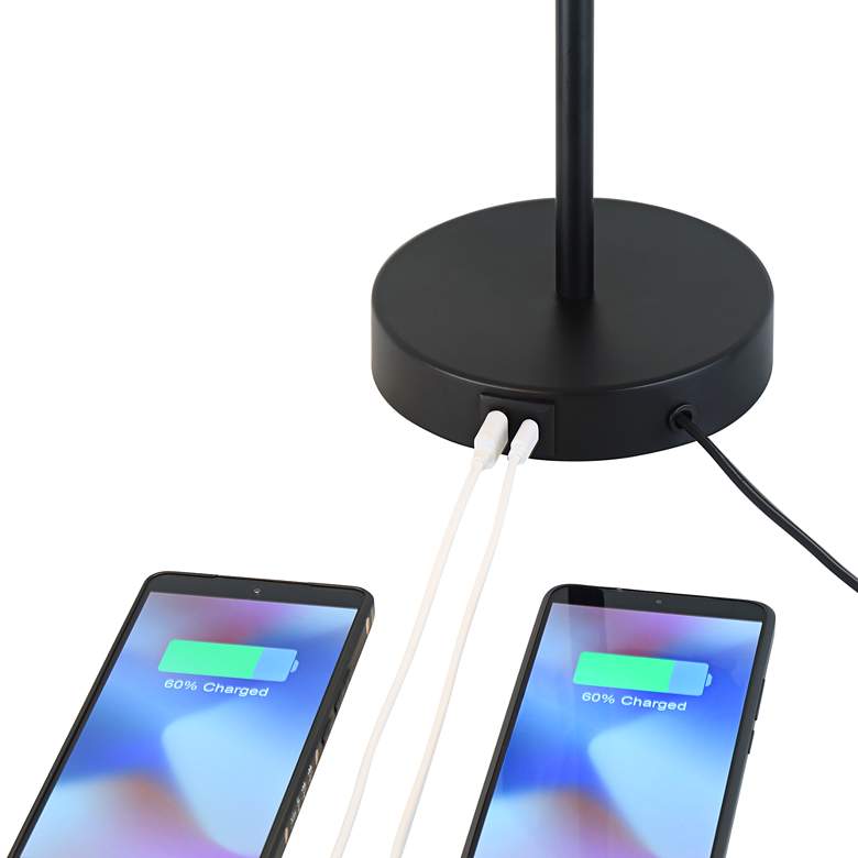 Image 4 360 Lighting Piper Adjustable Gooseneck Black USB Desk Lamps Set of 2 more views