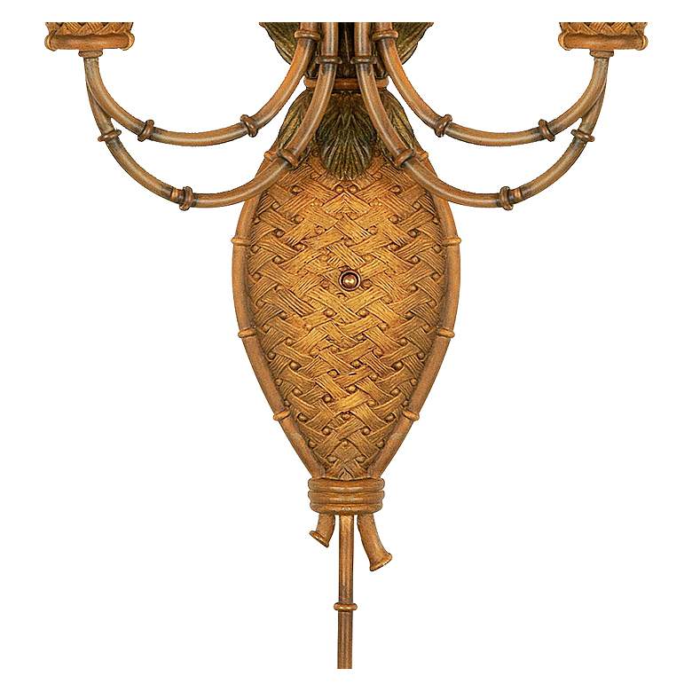 Image 3 360 Lighting Polynesian Paradise 27" High Dark Honey Plug-In Wall Lamp more views
