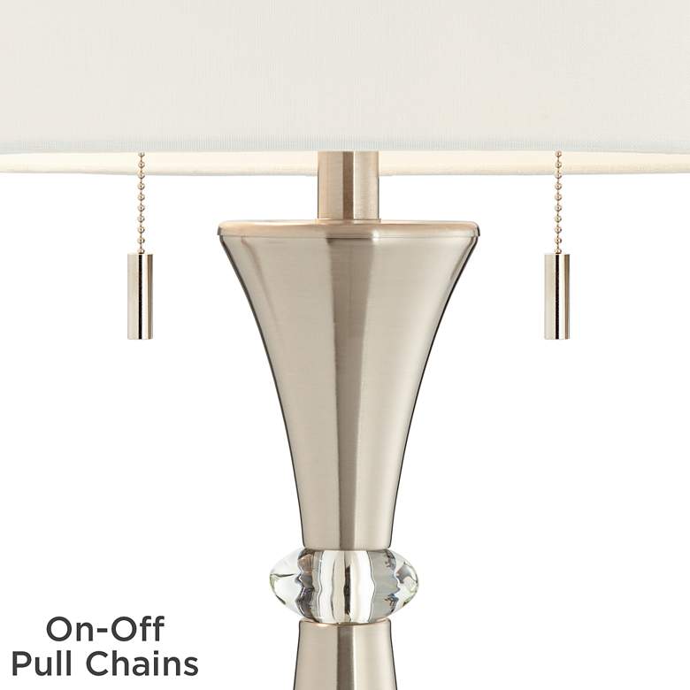 Image 4 360 Lighting Rachel 28 inch Metal Column Modern Table Lamps Set of 2 more views