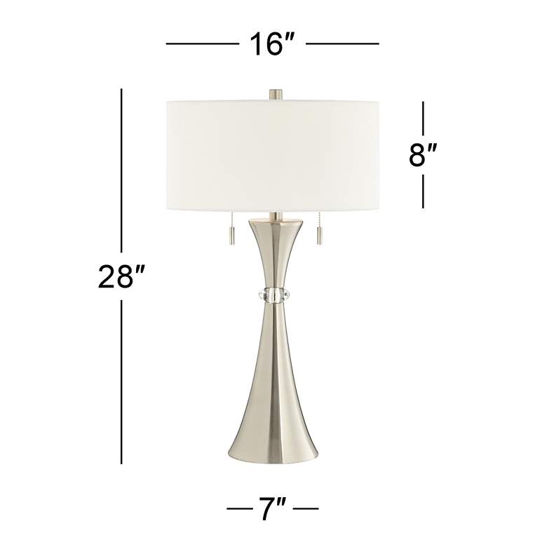 Image 7 360 Lighting Rachel 28" Metal Column Modern Table Lamps Set of 2 more views