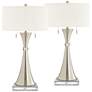 1_360 Lighting Rachel 29 1/2" Metal Table Lamps with Square Risers