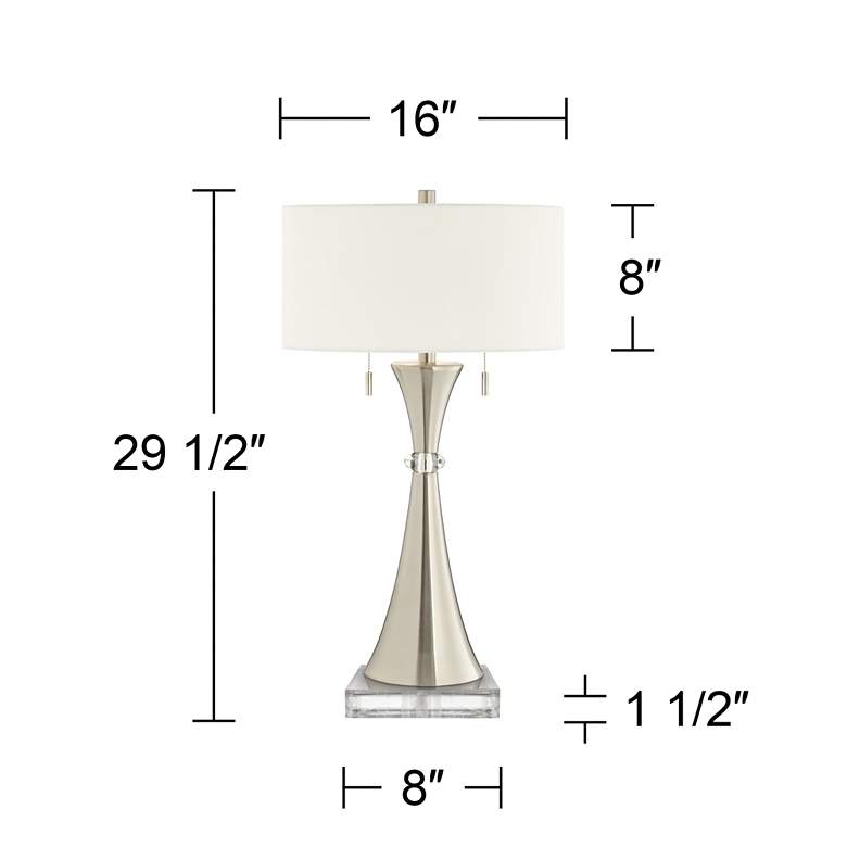 Image 5 360 Lighting Rachel 29 1/2" Metal Table Lamps with Square Risers more views