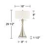 5_360 Lighting Rachel 29 1/2" Metal Table Lamps with Square Risers more views