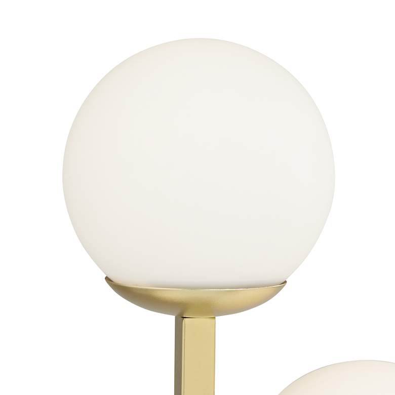 Image 4 360 Lighting Rafael 30" High Marble and Gold 3-Light Globe Table Lamp more views