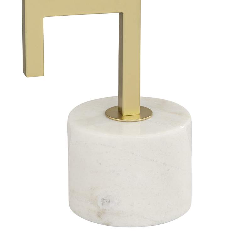 Image 6 360 Lighting Rafael 30" High Marble and Gold 3-Light Globe Table Lamp more views