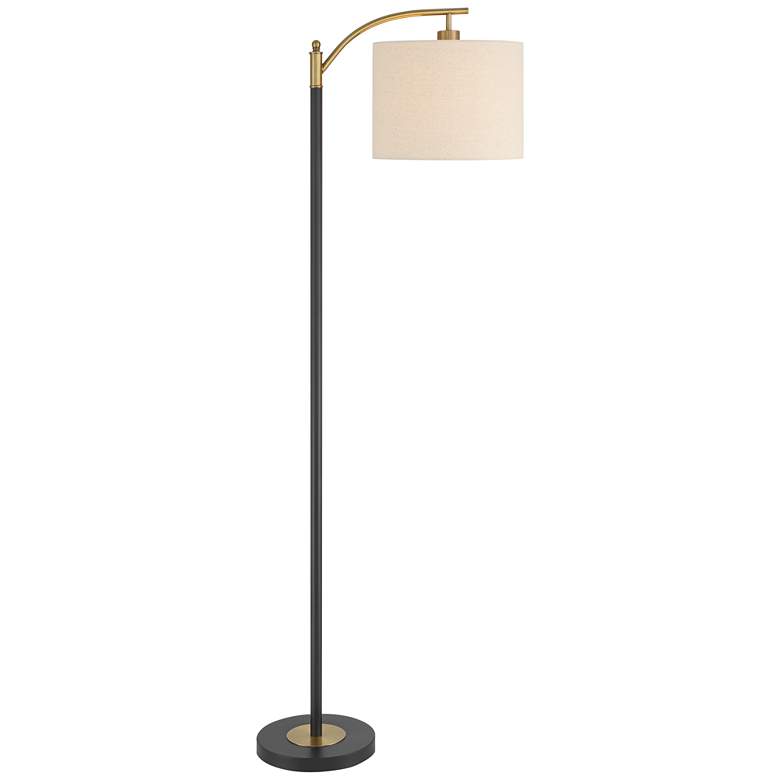 Image 2 360 Lighting Rayna 61 1/2" High Black and Gold Downbridge Floor Lamp