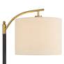 4_360 Lighting Rayna 61 1/2" High Black and Gold Downbridge Floor Lamp more views