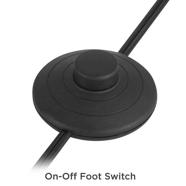 Image 7 360 Lighting Rayna Black and Gold Downbridge Floor Lamps Set of 2 more views