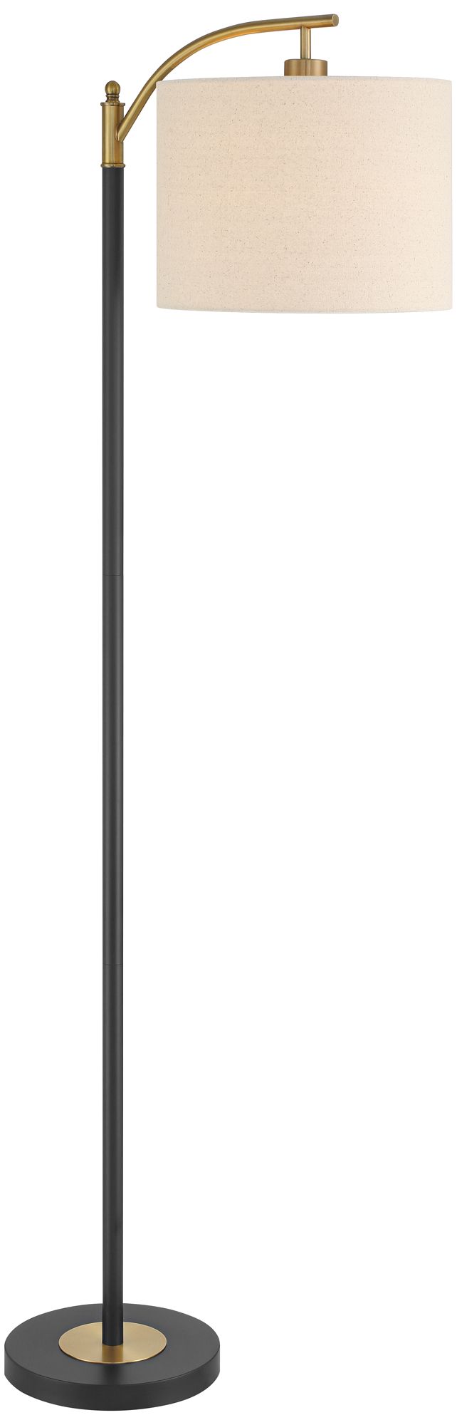 360 Lighting Rayna Black and Gold Downbridge Floor Lamps Set of 2 in scene