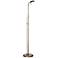 360 Lighting Regan Adjustable Height Dark Brass LED Pharmacy Floor Lamp