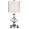 360 Lighting Reiner 23" Glass Lamp with Dimmable USB Workstation Base