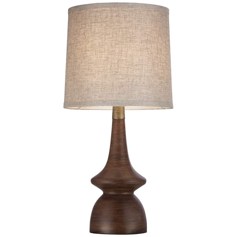 Image 3 360 Lighting Rexford 24" Walnut Finish Modern Table Lamps Set of 2 more views