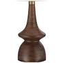 360 Lighting Rexford Walnut Finish Mid-Century Modern Table Lamp in scene