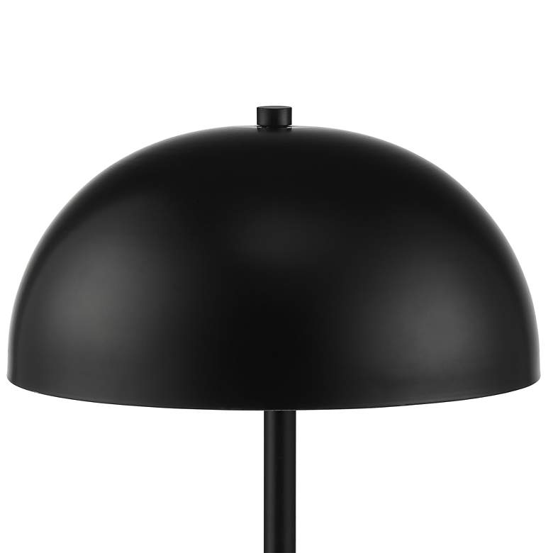 Image 3 360 Lighting Rhys 19 1/2" Black Modern Mushroom Dome Lamps Set of 2 more views