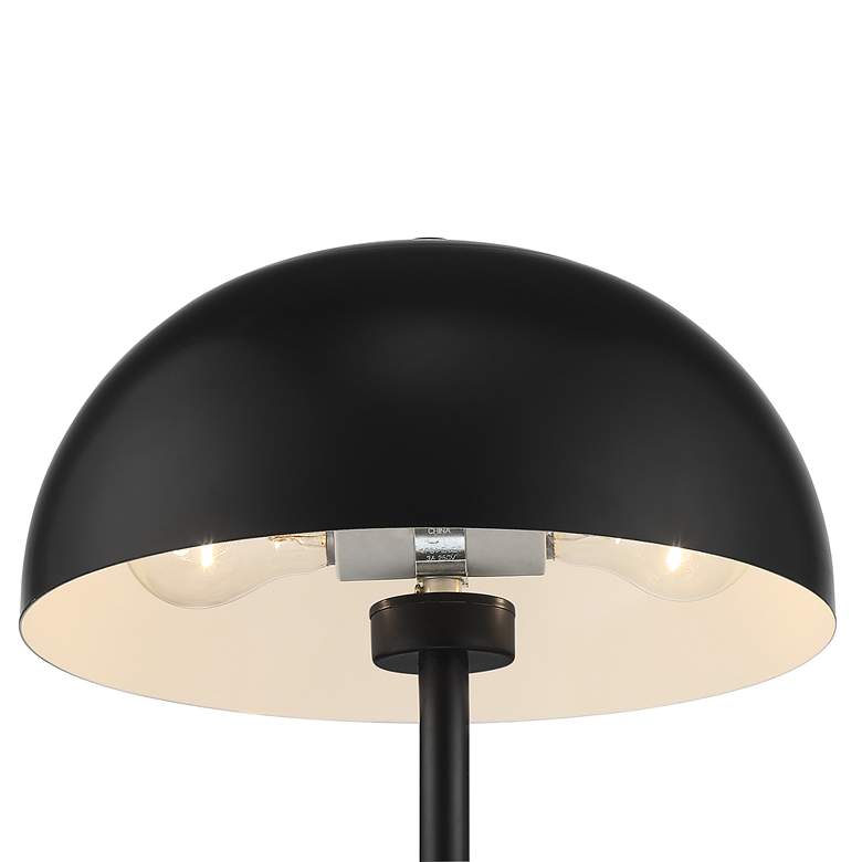 Image 7 360 Lighting Rhys 19 1/2" Black Modern Mushroom Dome Lamps Set of 2 more views