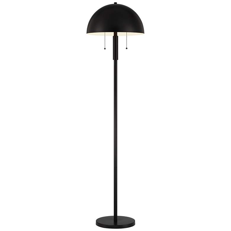 Image 3 360 Lighting Rhys 62" High Black Modern Mushroom Dome Floor Lamp