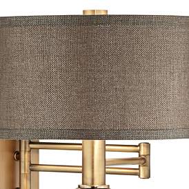 Image4 of 360 Lighting Richford Brass Plug-In Swing Arm Wall Lamp with Dimmer more views