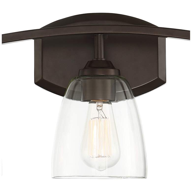 Image 3 360 Lighting Richter 22" Wide Bronze and Glass 3-Light Bath Light more views